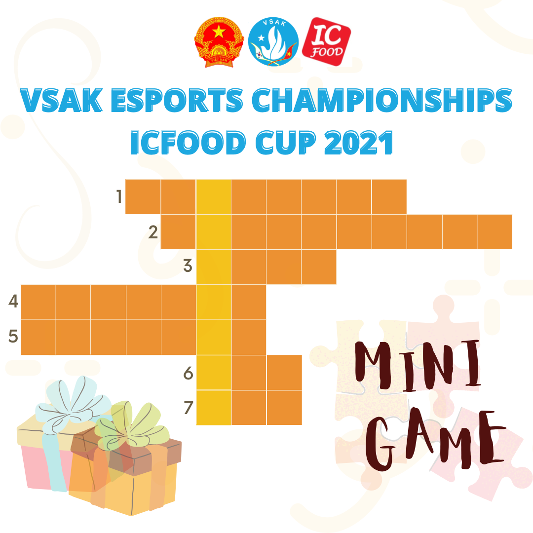MINI GAME – ĐỒNG HÀNH CÙNG GIẢI THỂ THAO VSAK ESPORTS CHAMPIONSHIPS  ICFOOD CUP 2021